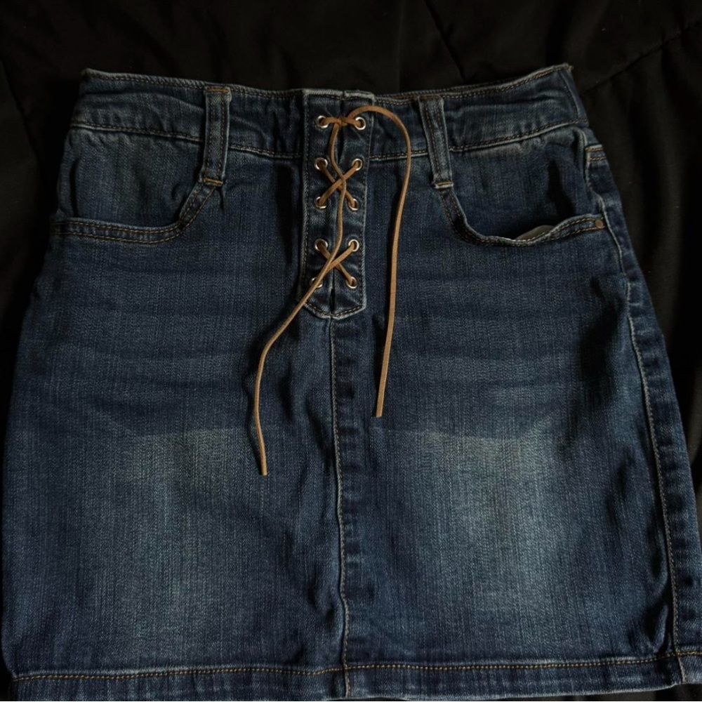 Vanilla Star Blue Denim Skirt